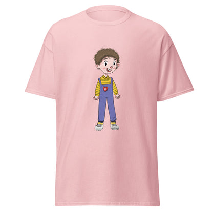 Ahmet Character Unisex Classic T-Shirt, Roots & Talks - Light Pink