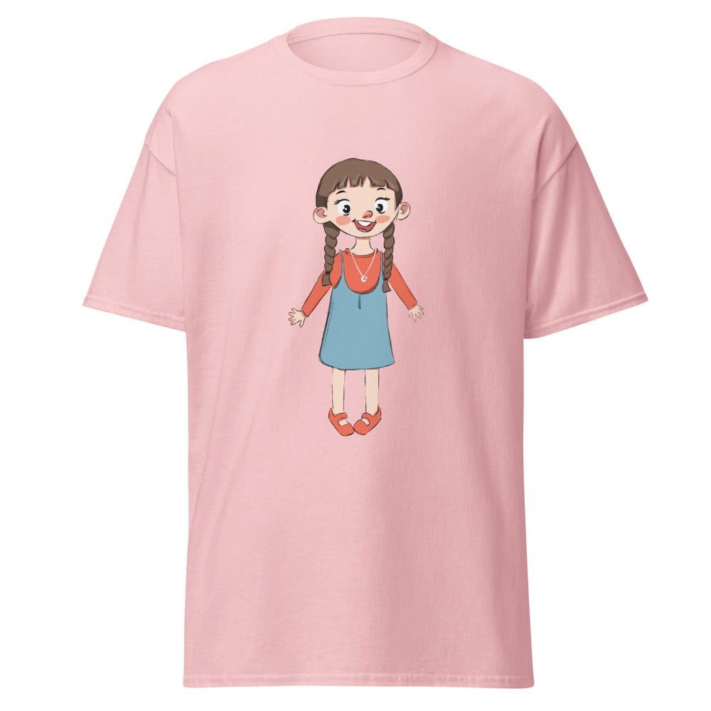 Eylül Character Unisex Classic T-Shirt, Roots & Talks - Light Pink