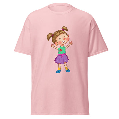 Ela Character Unisex Classic T-Shirt, Roots & Talks - Light Pink