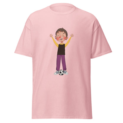 Gazi Character Unisex Classic T-Shirt, Roots & Talks - Light Pink