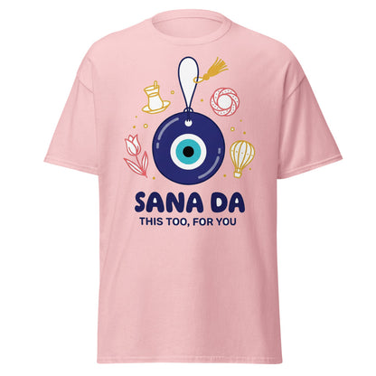 Sana Da Unisex Classic T-Shirt, Roots & Talks - Light Pink