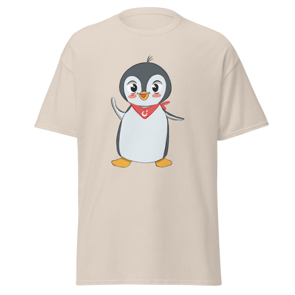 Pingucan Penguin Unisex Classic T-Shirt, Roots & Talks - Natural