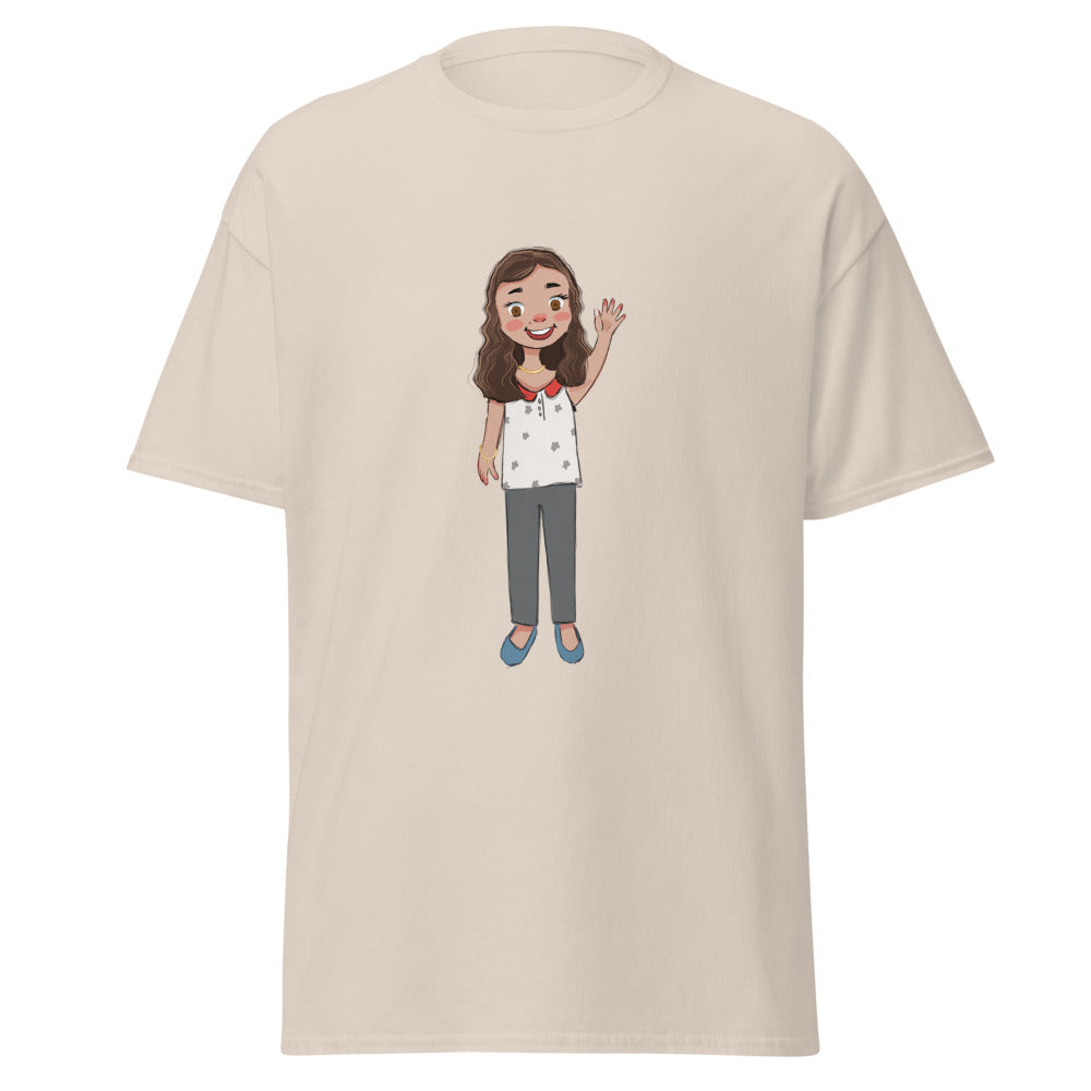 Defne Character Unisex Classic T-Shirt, Roots & Talks - Natural