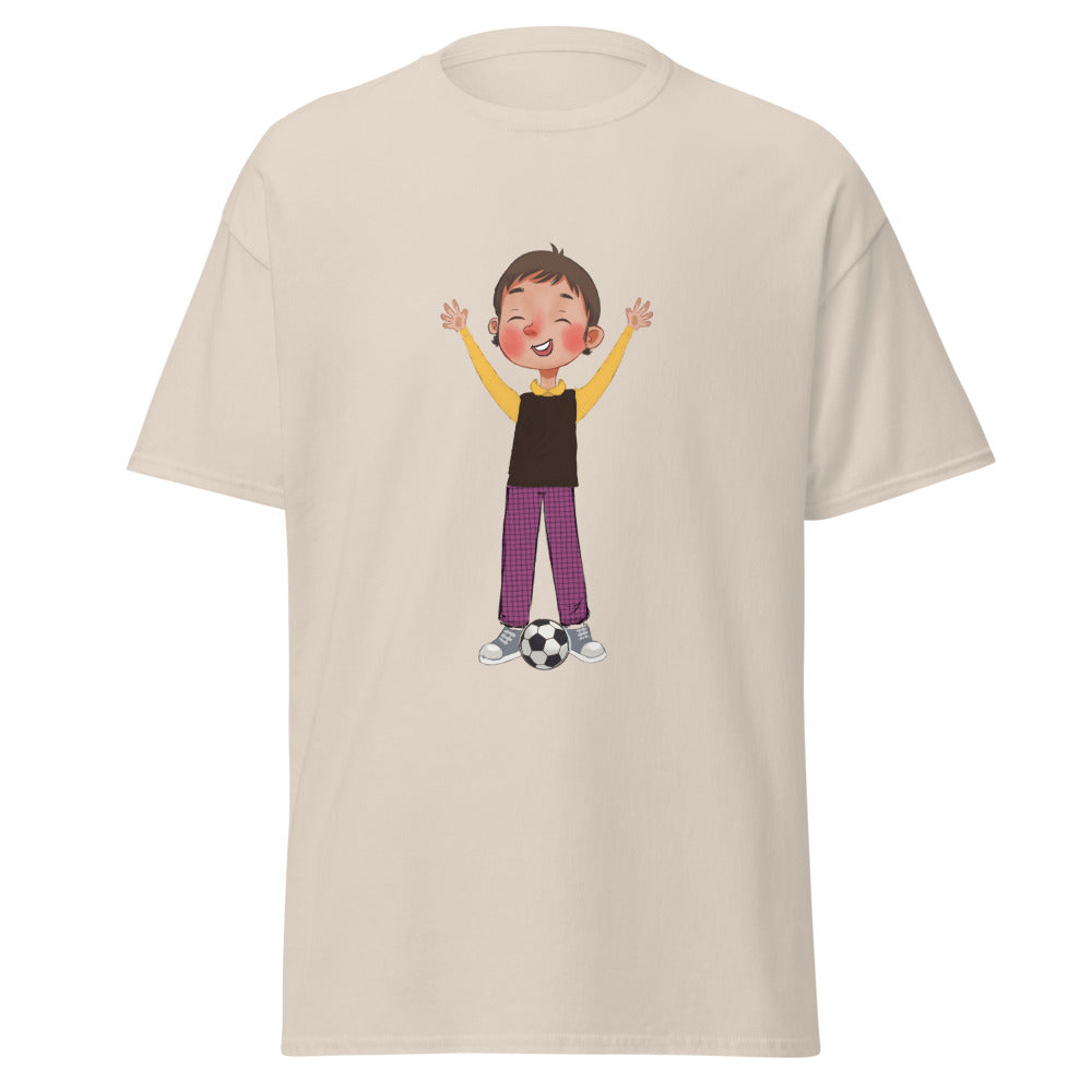 Gazi Character Unisex Classic T-Shirt, Roots & Talks - Natural