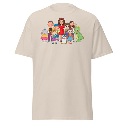 All the Characters Together Unisex Classic T-Shirt, Roots & Talks - Natural