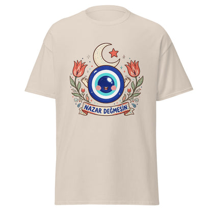 Nazar Değmesin Unisex Classic T-Shirt, Roots & Talks - Natural