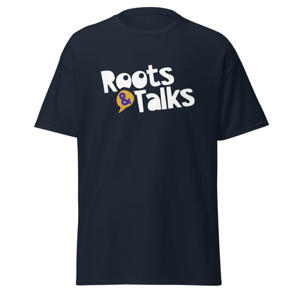 Roots & Talks Logo Unisex Classic T-Shirt - Navy