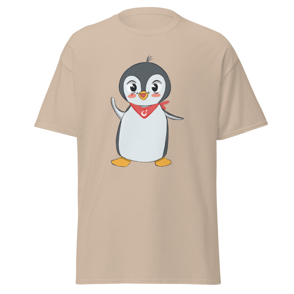 Pingucan Penguin Unisex Classic T-Shirt, Roots & Talks - Sand