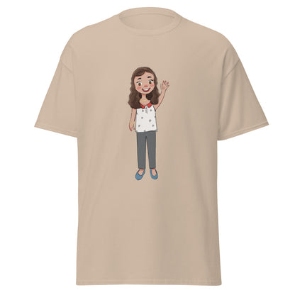Defne Character Unisex Classic T-Shirt, Roots & Talks - Sand