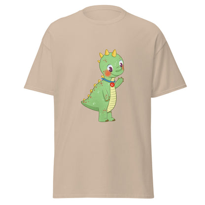 Dino Dinosaur Unisex Classic T-Shirt, Roots & Talks - Sand