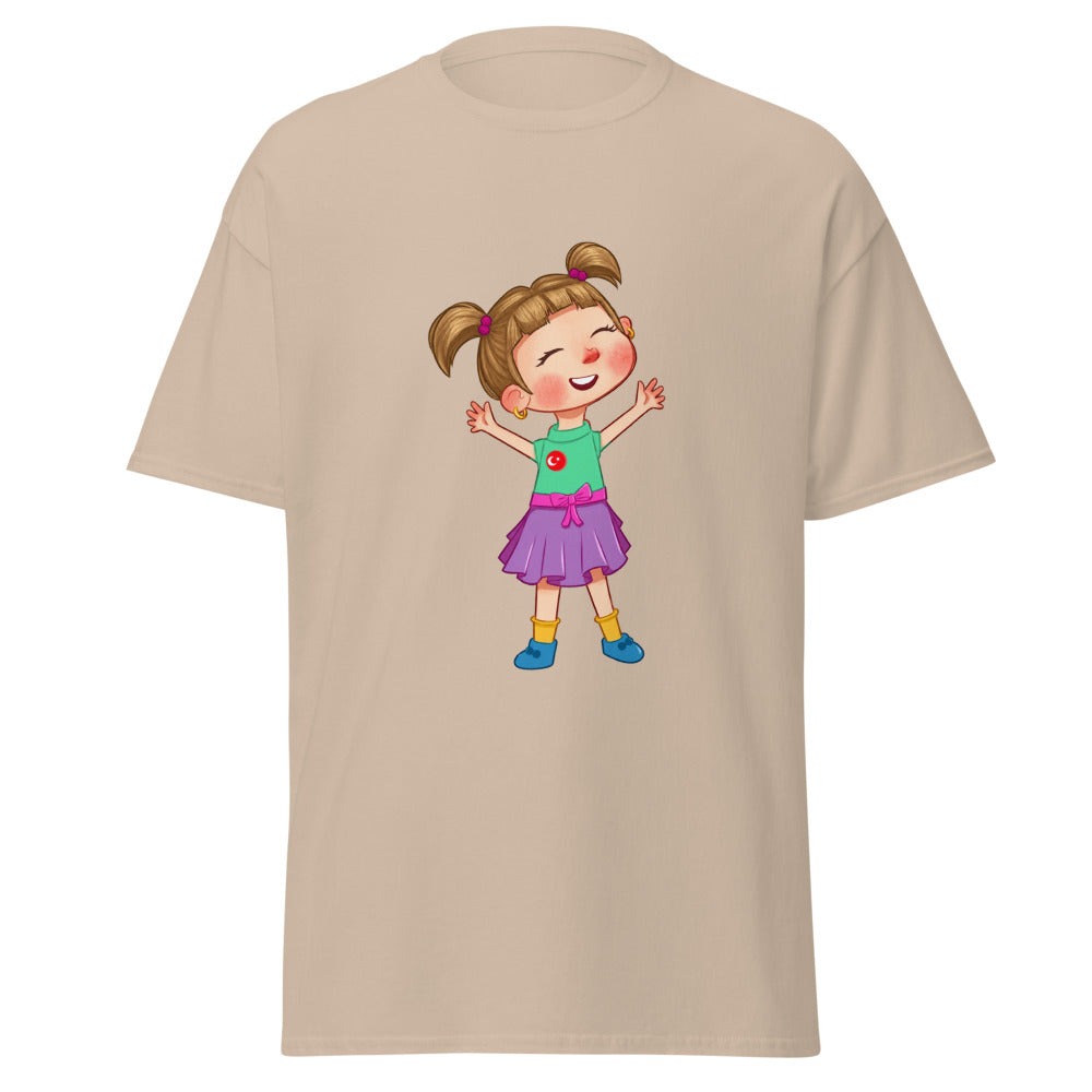 Ela Character Unisex Classic T-Shirt, Roots & Talks - Sand