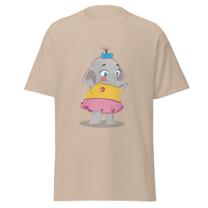 Filiz Elephant Unisex Classic T-Shirt, Roots & Talks - Sand