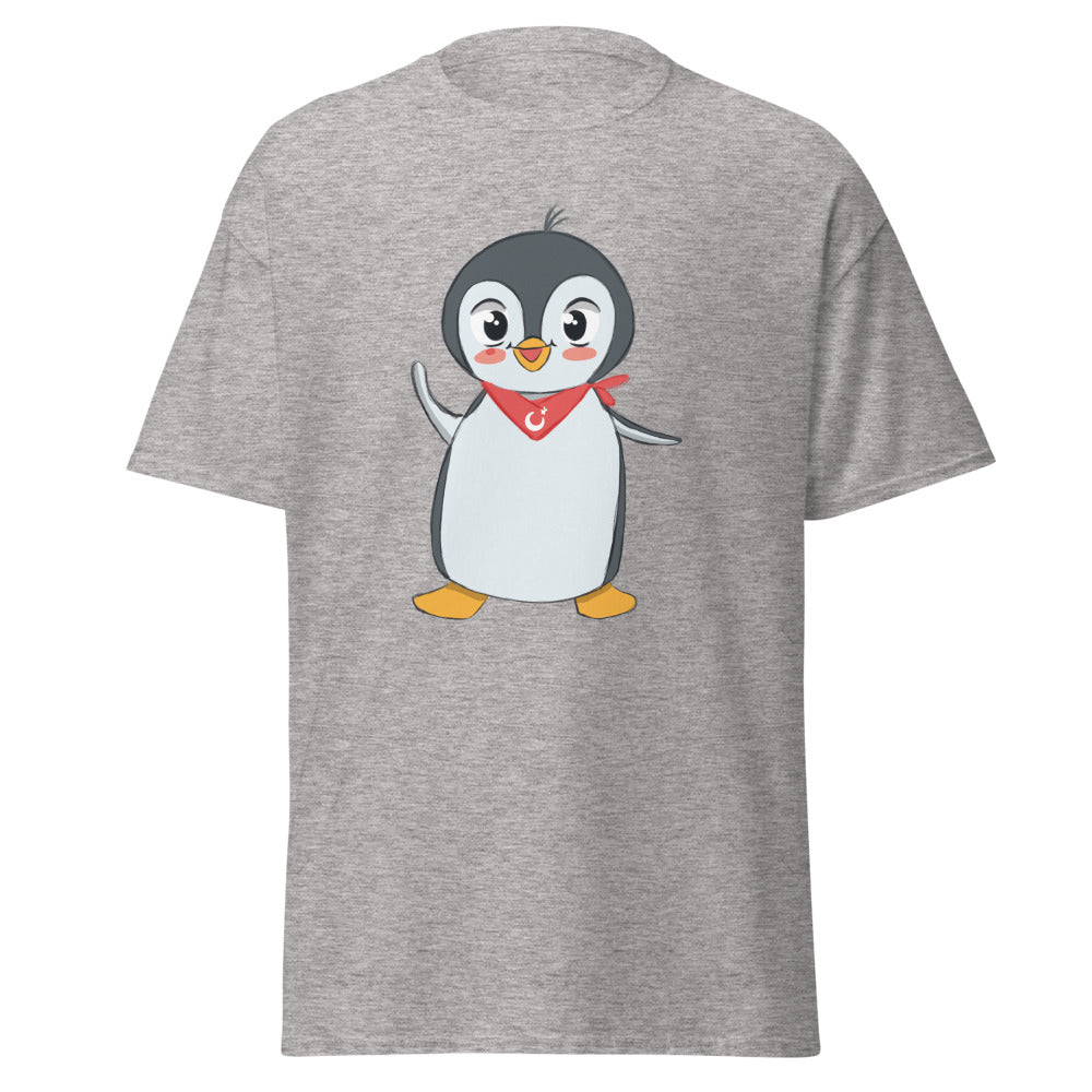 Pingucan Penguin Unisex Classic T-Shirt, Roots & Talks - Sport Grey