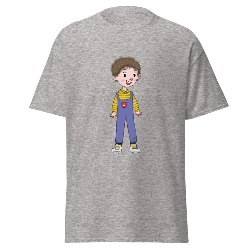 Ahmet Character Unisex Classic T-Shirt, Roots & Talks - Sport Grey