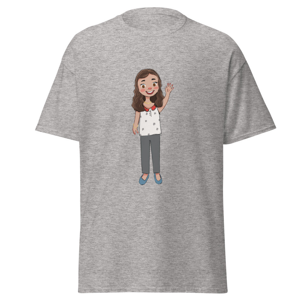 Defne Character Unisex Classic T-Shirt, Roots & Talks - Sport Grey