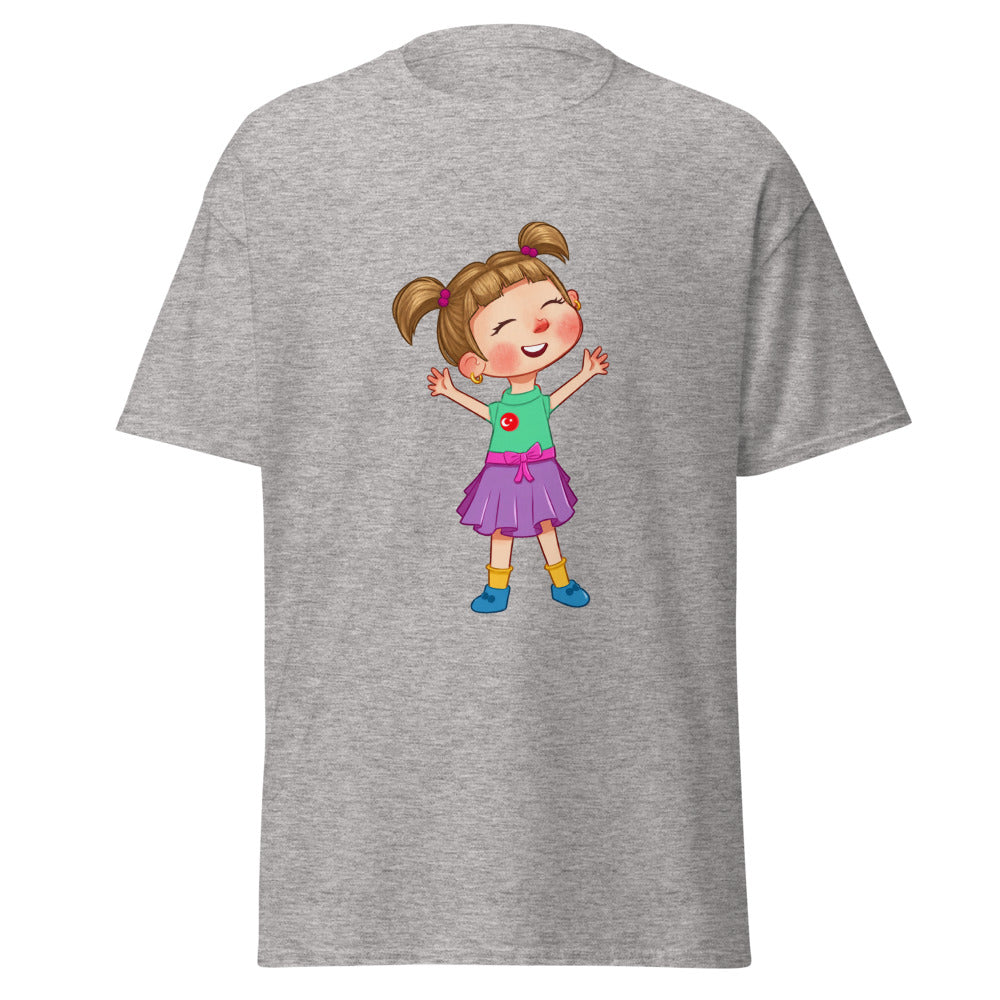Ela Character Unisex Classic T-Shirt, Roots & Talks - Sport Grey