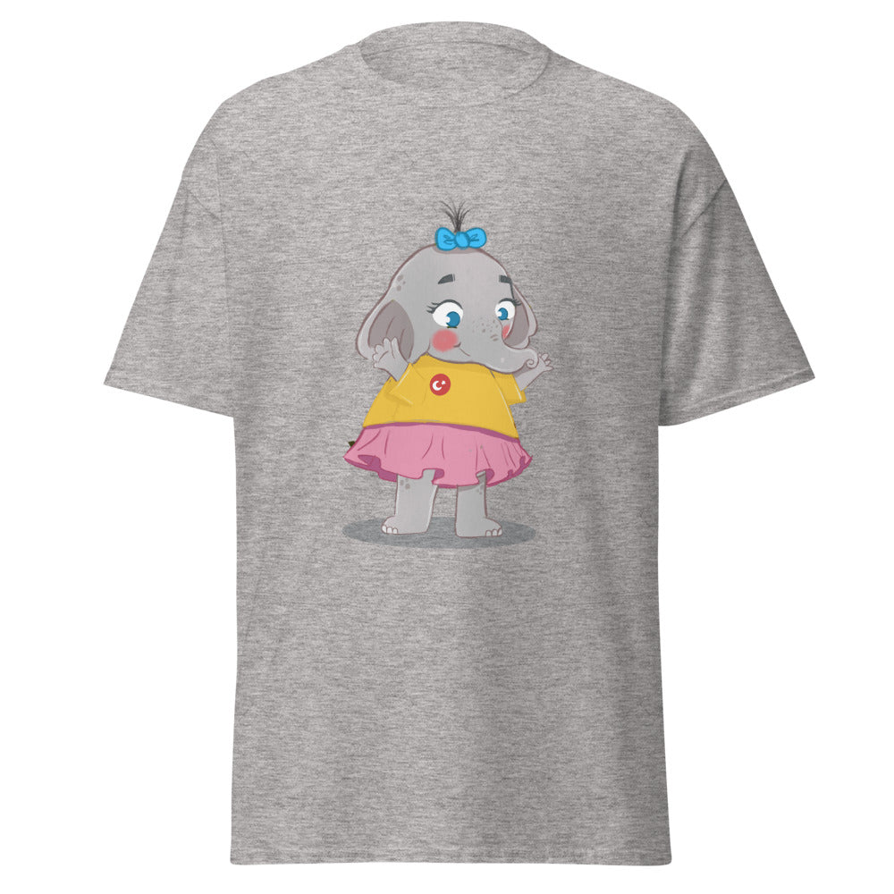 Filiz Elephant Unisex Classic T-Shirt, Roots & Talks - Sport Grey