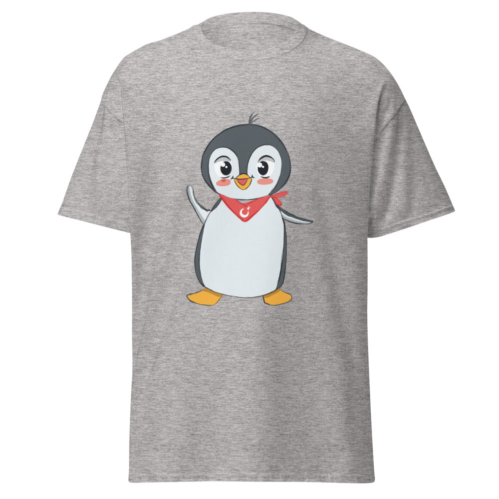 Pingucan Penguin Unisex Classic T-Shirt, Roots & Talks - Sport Grey