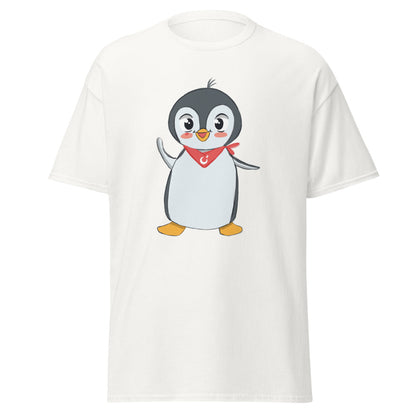 Pingucan Penguin Unisex Classic T-Shirt, Roots & Talks - White