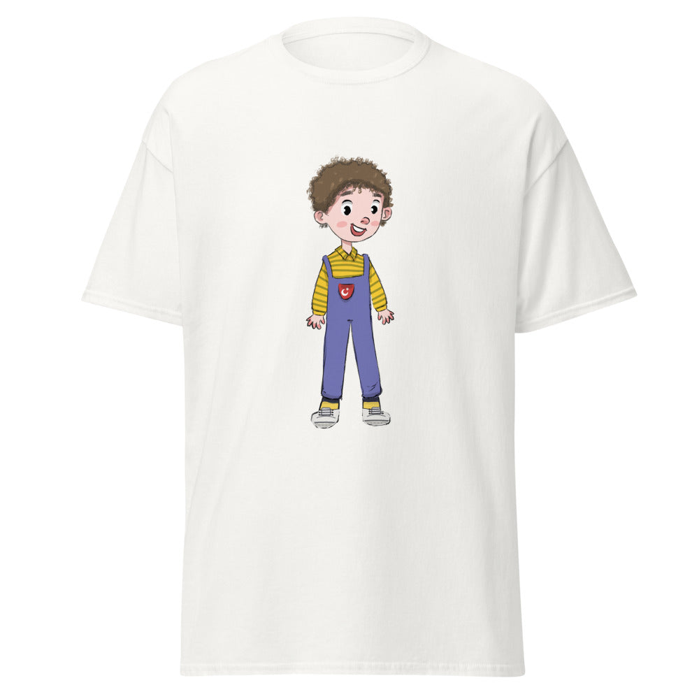 Ahmet Character Unisex Classic T-Shirt, Roots & Talks - White