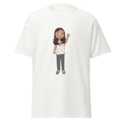 Defne Character Unisex Classic T-Shirt, Roots & Talks - White