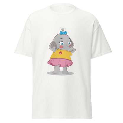 Filiz Elephant Unisex Classic T-Shirt, Roots & Talks - White