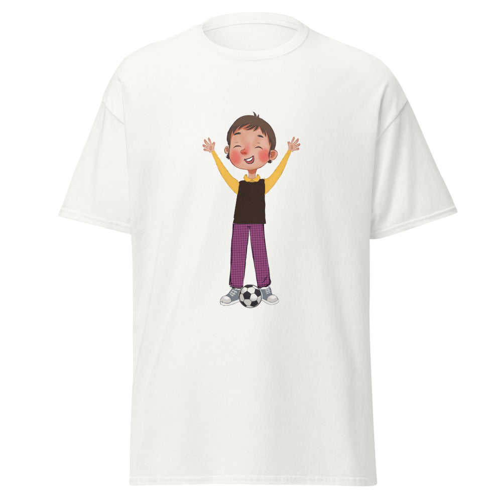 Gazi Character Unisex Classic T-Shirt, Roots & Talks - White