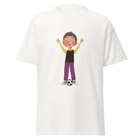 Gazi Character Unisex Classic T-Shirt, Roots & Talks - White