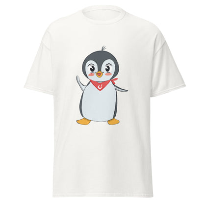 Pingucan Penguin Unisex Classic T-Shirt, Roots & Talks - White