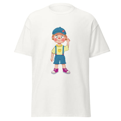 Giray Character Unisex Classic T-Shirt, Roots & Talks - White