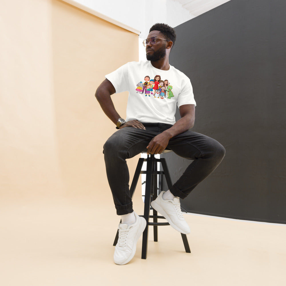 All the Characters Together Unisex Classic T-Shirt, Roots & Talks - lifestyle photo 1