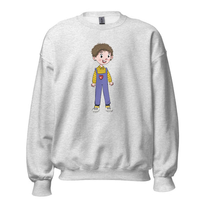 Ahmet Character Unisex Crewneck Sweatshirt, Roots & Talks - Ash