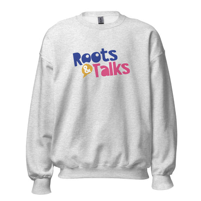 Roots & Talks Logo Unisex Crewneck Sweatshirt - Ash