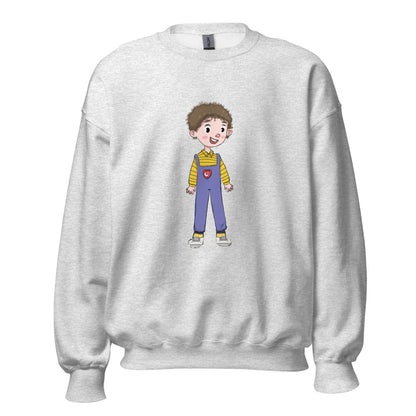Ahmet Character Unisex Crewneck Sweatshirt, Roots & Talks - Ash