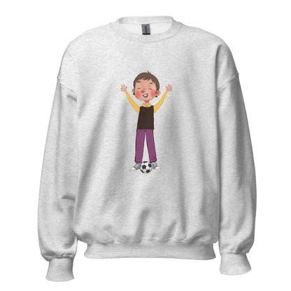 Gazi Character Unisex Crewneck Sweatshirt, Roots & Talks - Ash