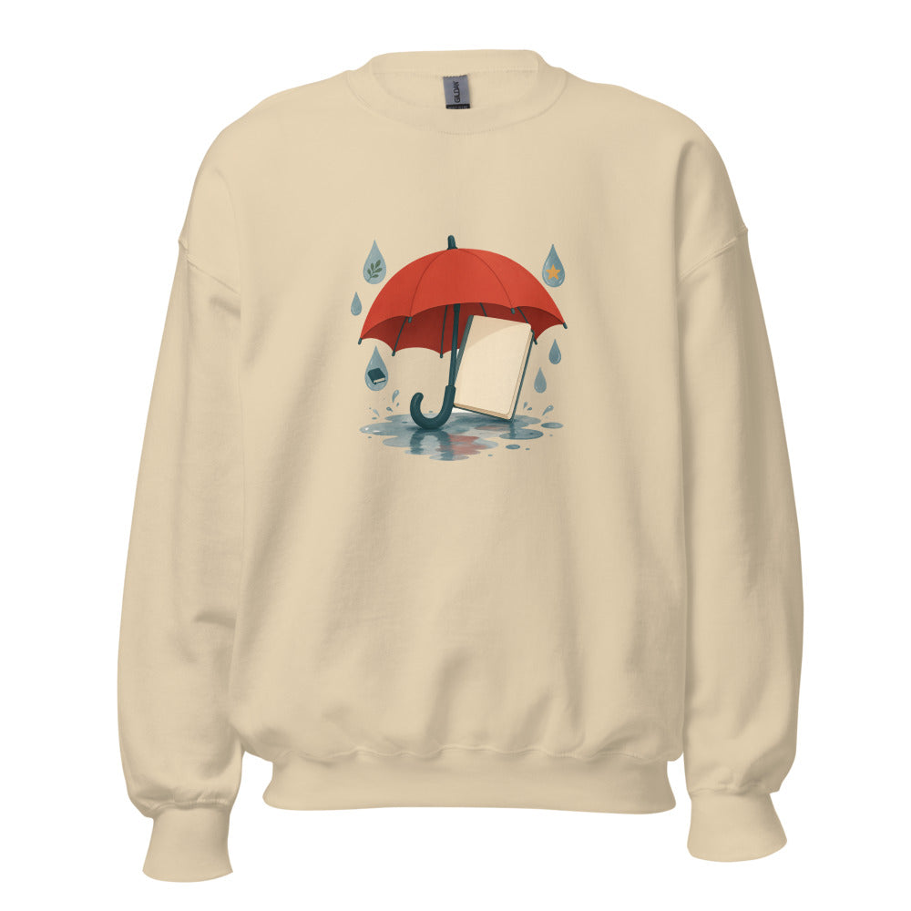 Word Umbrella Unisex Crewneck Sweatshirt, Roots & Talks - Sand