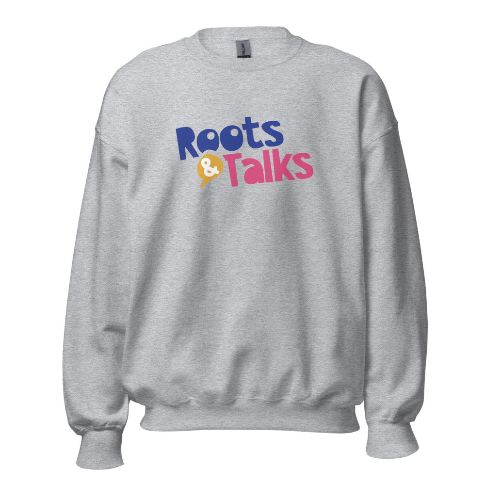 Roots & Talks Logo Unisex Crewneck Sweatshirt - Sport Grey