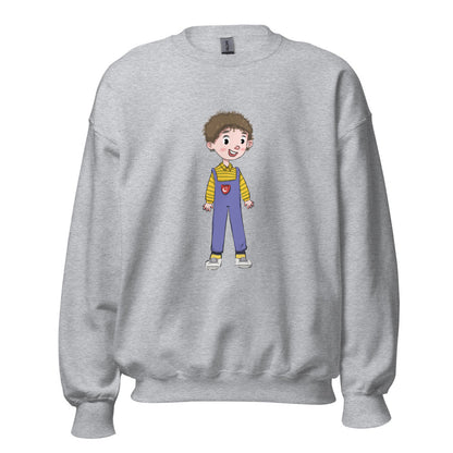 Ahmet Character Unisex Crewneck Sweatshirt, Roots & Talks - Sport Grey