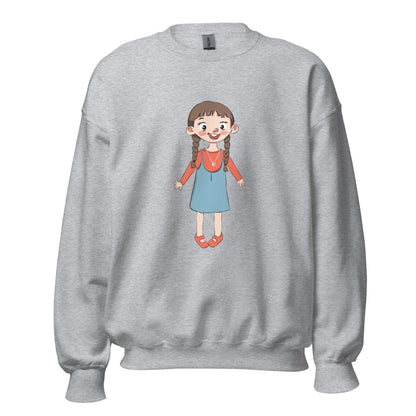 Eylül Character Unisex Crewneck Sweatshirt, Roots & Talks - Sport Grey