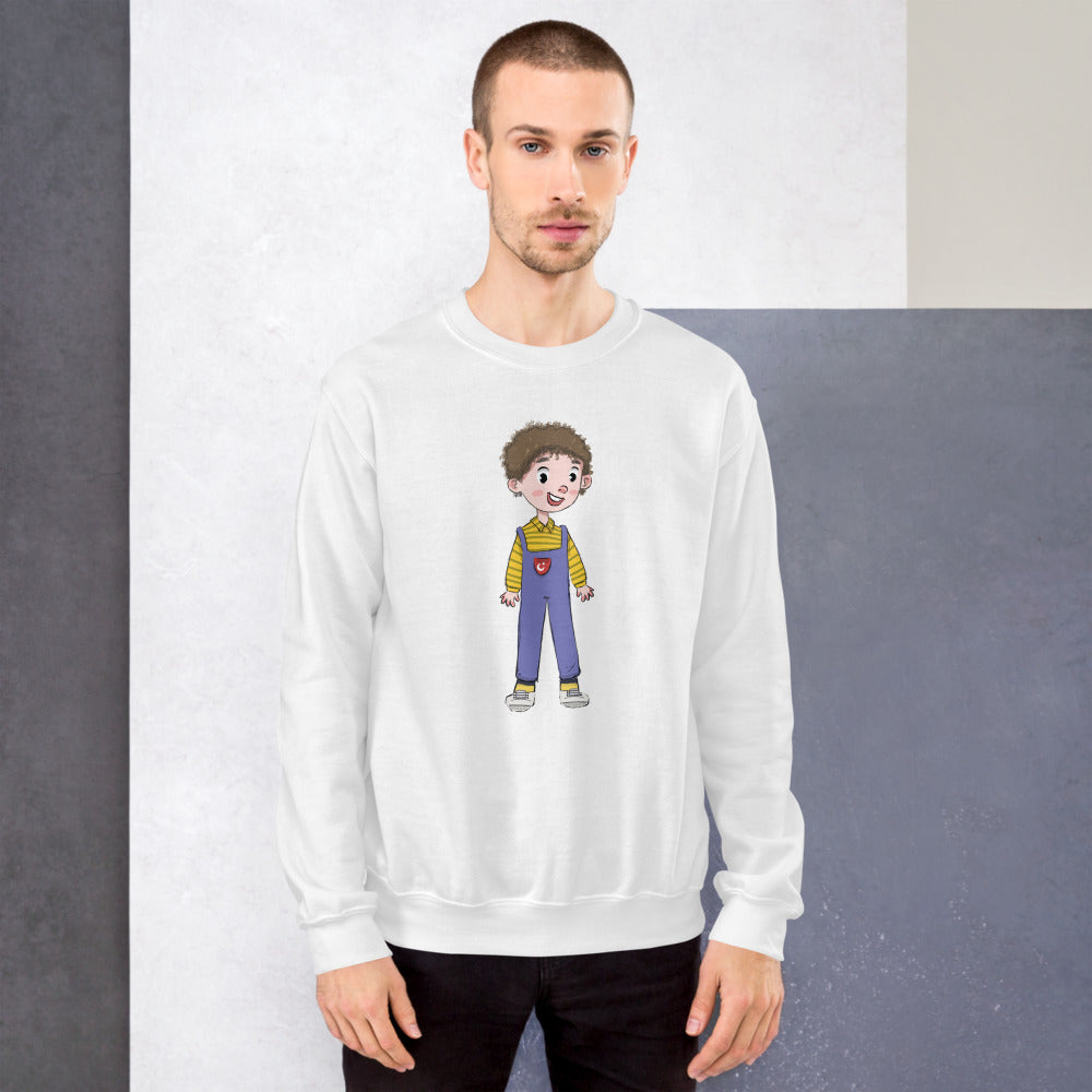 Ahmet Character Unisex Crewneck Sweatshirt, Roots & Talks - lifestyle photo 2