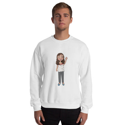 Defne Character Unisex Crewneck Sweatshirt, Roots & Talks - lifestyle photo 2
