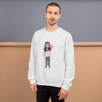 Defne Character Unisex Crewneck Sweatshirt, Roots & Talks - lifestyle photo 1