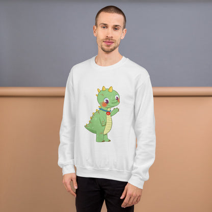 Dino Dinosaur Unisex Crewneck Sweatshirt, Roots & Talks - lifestyle photo 1