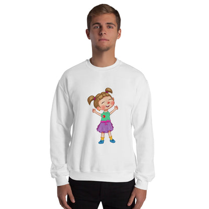 Ela Character Unisex Crewneck Sweatshirt, Roots & Talks - lifestyle photo 2