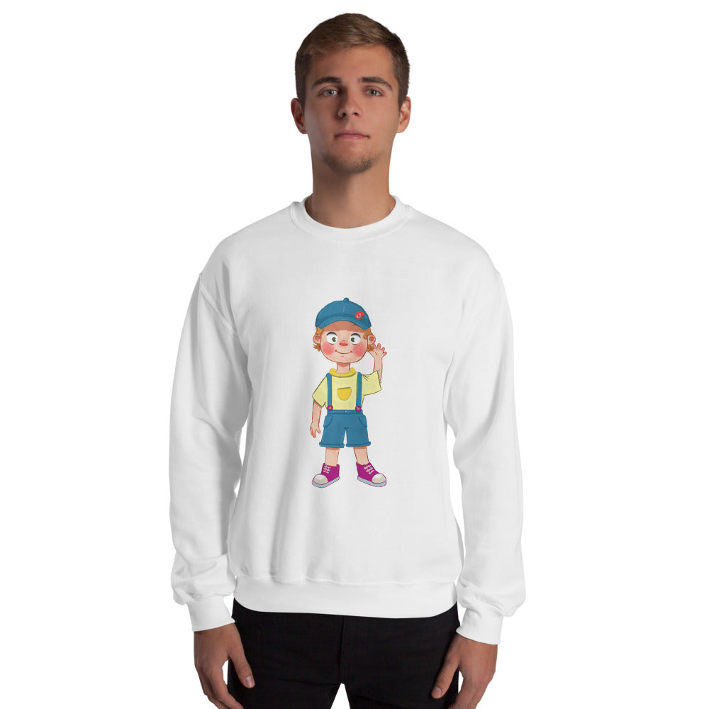 Giray Character Unisex Crewneck Sweatshirt, Roots & Talks - lifestyle photo 2