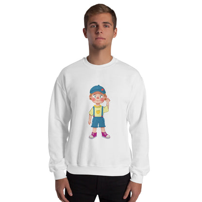 Giray Character Unisex Crewneck Sweatshirt, Roots & Talks - lifestyle photo 2
