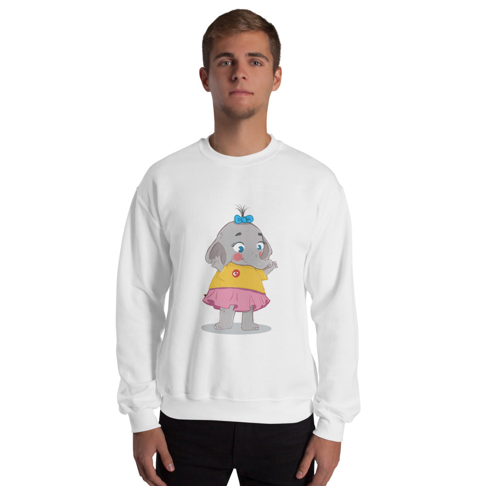Filiz Elephant Unisex Crewneck Sweatshirt, Roots & Talks - lifestyle photo 2