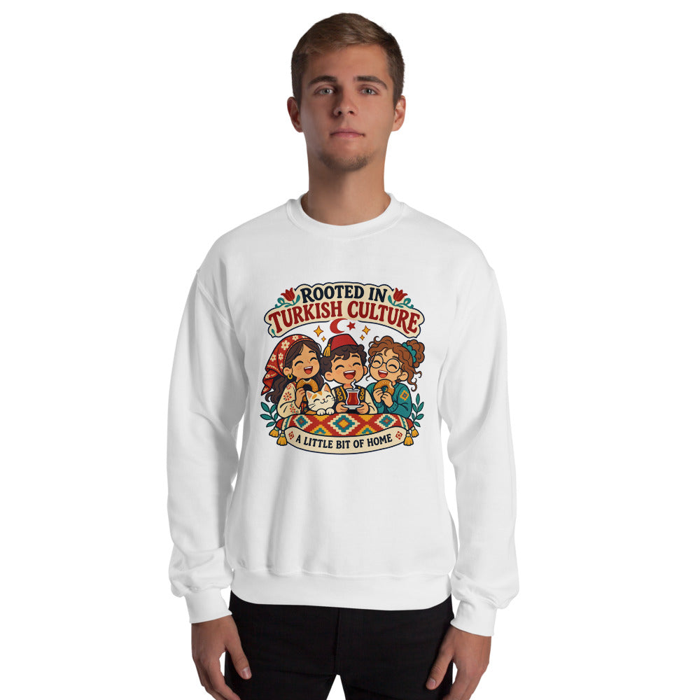 Rooted in Turkish Culture Unisex Crewneck Sweatshirt, Roots & Talks - lifestyle photo 2