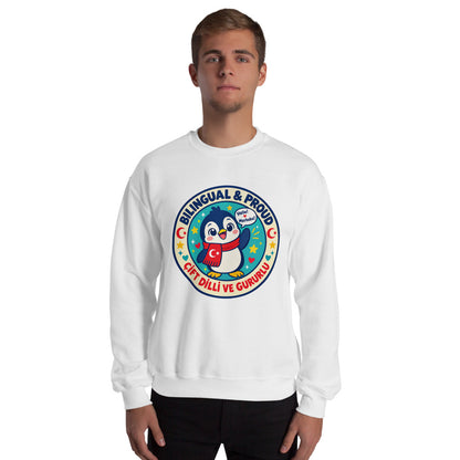 Bilingual & Proud Unisex Crewneck Sweatshirt, Roots & Talks - lifestyle photo 2