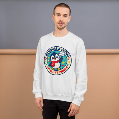 Bilingual & Proud Unisex Crewneck Sweatshirt, Roots & Talks - lifestyle photo 1